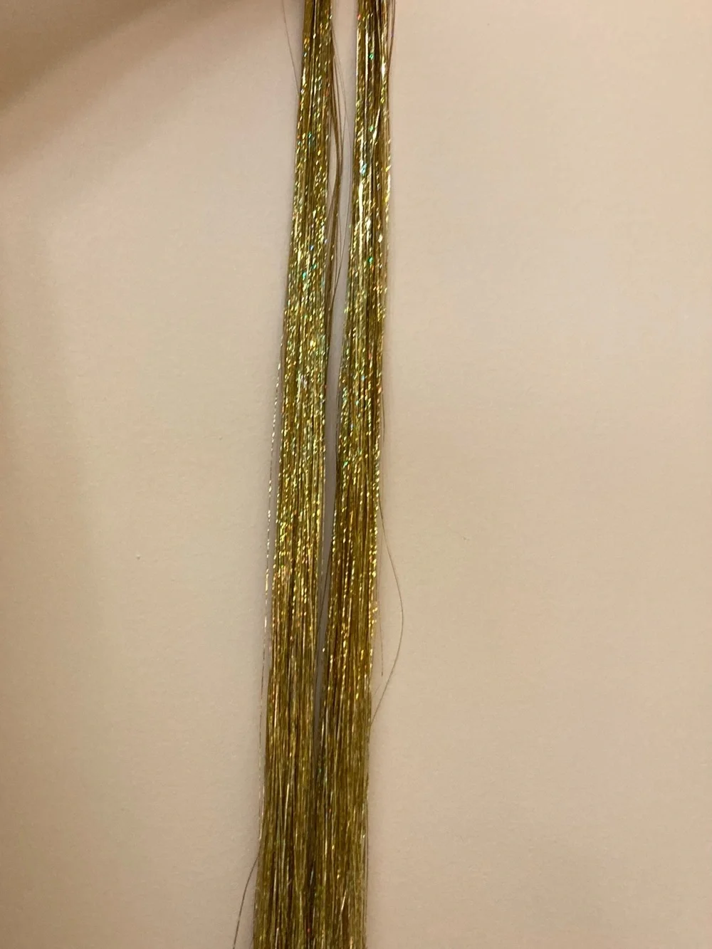12 pks. Party Metallic Tinsel Hair Strands - Multicolor Pack